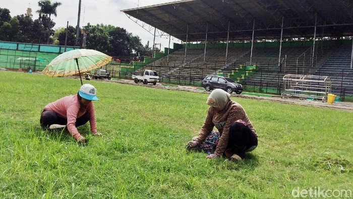 Stadion Teladan sedang menjalani proses renovasi agar nantinya bisa sebaik mungkin menggelar laga-laga kandang PSMS Medan di Liga 1 2018.