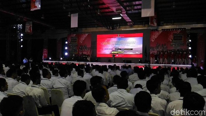 Orientasi CPNS Kemenkum HAM di Balai Kartini, Jakarta, Senin (22/1/2018)