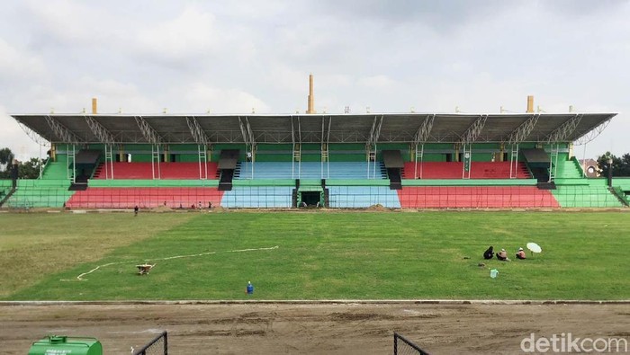 Stadion Teladan sedang menjalani proses renovasi agar nantinya bisa sebaik mungkin menggelar laga-laga kandang PSMS Medan di Liga 1 2018.