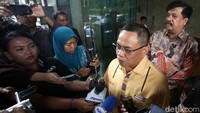 Perwakilan Hanura kubu Ambhara, Sudewo mendatangi Bareskrim Polri, Jakarta, Senin (22/1/2018).