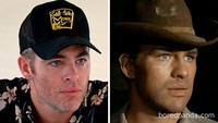 Chris Pine dan sang ayah, Robert Pine saat berusia 30 tahun. (Dok. Bored Panda)