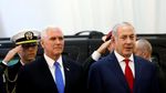 Foto: Senyuman Netanyahu Saat Bertemu Wapres AS di Yerusalem