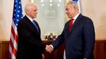 Foto: Senyuman Netanyahu Saat Bertemu Wapres AS di Yerusalem