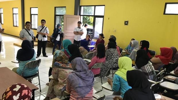 Tim Kemenaker mendatangi tempat calon penampungan TKI yang akan diberangkatkan ke Timur Tengah, Senin (22/1/2018)