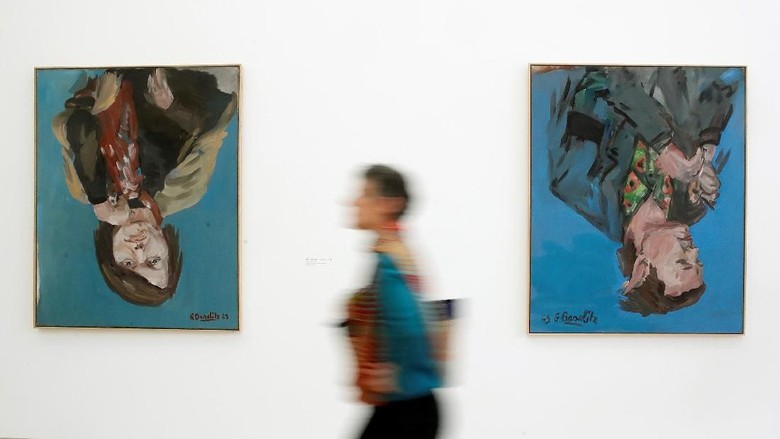Pelukis Jerman Baselitz Pamerkan 90 Lukisan Terbalik Pelukis Jerman Baselitz Pamerkan 90 Lukisan Terbalik