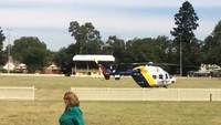 Helikopter sempat mendarat di dekat Stasiun Richmond yang merupakan lokasi kecelakaan