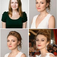 Meskipun tidak benar-benar mirip, tetap saja transformasi wanita ini menjadi Keira Knightley setelah dimakeup sungguh mengagumkan. Foto: Dok. Brightside