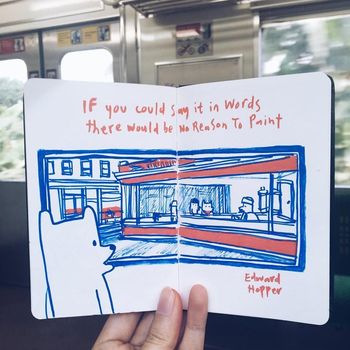 Ilustrasi 'Choo Choo' Muncul saat Perjalanan Commuter Line Palmerah-Rawa Buntu