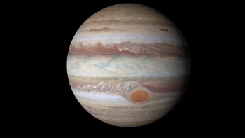 Planet terbesar, dengan diameter sekitar 142.984 km, atau 11 kali lebih besar dari Bumi, menjadikan Jupiter sebagai planet terbesar di tata surya. (Foto: Space)