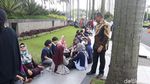 Pegawai di Gedung BEI Berhamburan Pasca Gempa