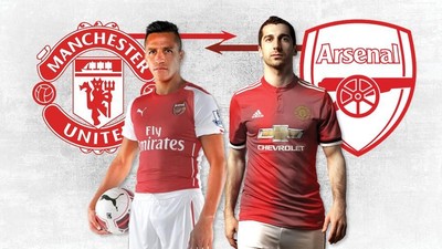 Foto: Sanchez, Mkhitaryan, dan Transfer Langsung Arsenal-MU Lainnya
