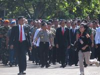 Presiden Jokowi menghadiri Rapim TNI-Polri 2018 di Mabes TNI Cilangkap