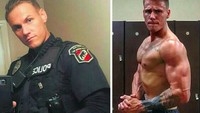 Lantas, apa sih rahasia polisi-polisi tampan tersebut punya otot-otot yang kekar? Foto: Instagram @policemuscle