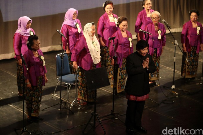 Perayaan hari ulang tahun (HUT) ke-71 Ketua Umum PDIP Megawati Soekarnoputri digelar di Taman Ismail Marzuki (TIM), Jakarta Pusat, Selasa (23/1/2018). Untuk tahun ini, peringatan HUT Megawati dimeriahkan dengan teater kebangsaan berjudul Satyam Eva Jayate.