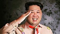 Mungkin begini kalau Kim Jong Un ikutan pramuka. Foto: Meme orang terkenal / Instagram/victorahmadd