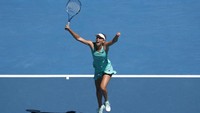 Elise Mertens pun melaju ke semifinal tenis Australia Terbuka. REUTERS/Edgar Su.