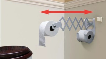Sebuah alat pemanjang buat tisu toilet, biar mudah terjangkau. (Foto: Brightside)