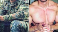 Apalagi polisi tampan tersebut berpenampilan seksi, tentu membuat kaum hawa tergila-gila. Foto: Instagram @policemuscle