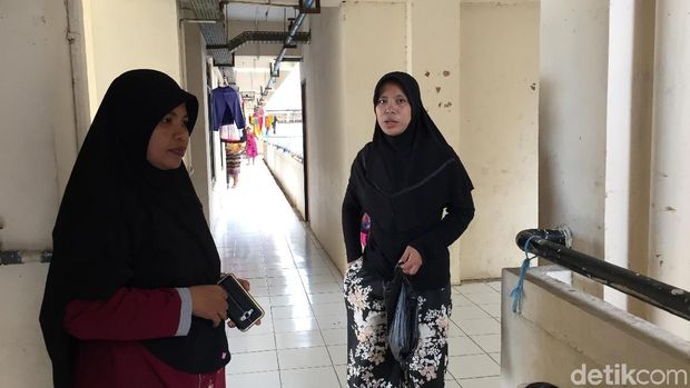 Penampakan Retakan di Rusun LH Bambu Cengkareng Akibat Gempa