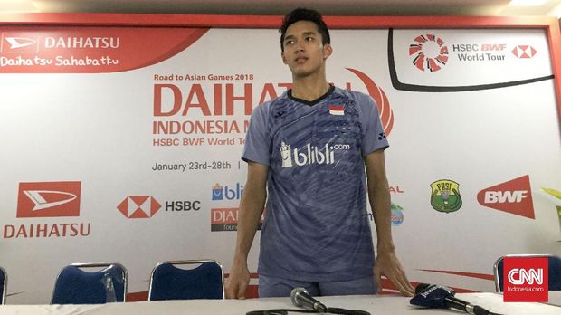 Jonatan Christie sempat menghadirkan All Indonesian Final melawan Anthony Ginting di Korea Super Series 2017.