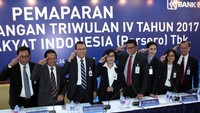 Hadir dalam acara tersebut Direktur Strategis Bisnis dan Keuangan BRI Haru Koesmahargyo  bersama Direktur Manajemen Resiko Donsuwan Simatupang, Direktur Hubungan Kelembagaan Sis Apik Wijayanto, Direktur Jaringa dan Layanan Mohammad Irfan, Direktur human Capital R. Sophia Alizsa, Direktur Kredit Mikro dan Retail Priyastomo dan Direktur Konsumer Handayani. Foto: dok. BRI