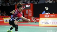 Langkah berat harus dijalani Jonatan Christie. Dia akan menghadapi Son Wan Ho dari Korea Selatan. (Agung Pambudhy/detikSport)