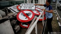 Hal itu dilakukan menyusul putusan MA yang membatalkan Pergub pembatasan motor. Agung Pambudhy/detikcom.