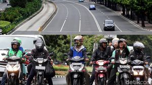 Foto: Before After, Motor Melintas Sudirman-Thamrin