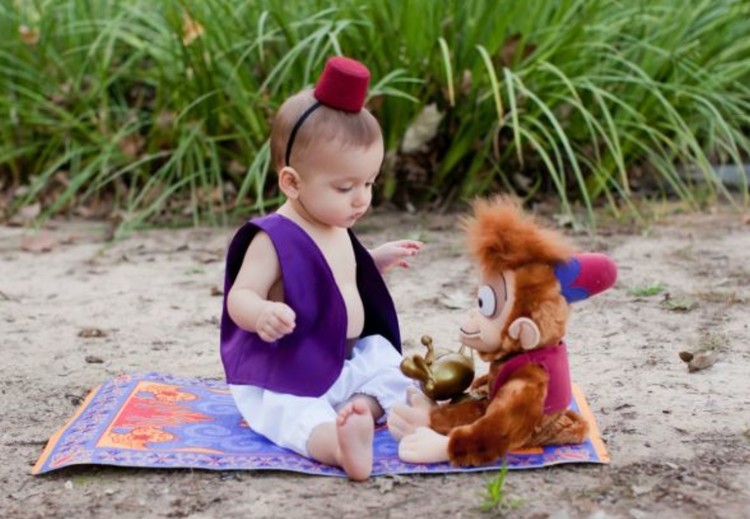 Cute-nya Bocah 1 Tahun Saat Jadi Pangeran Disney