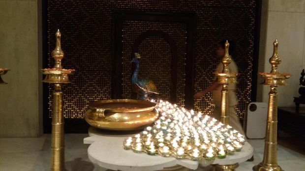 Saat PM Singapura Terkesima Lihat 'Merak' Berekor Lilin di India