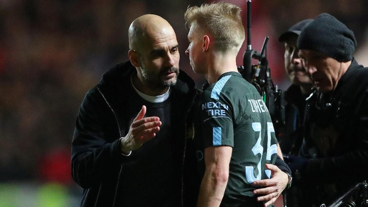 Pep Guardiola mencapai final pertamanya di Inggris (Hannah McKay/Reuters)