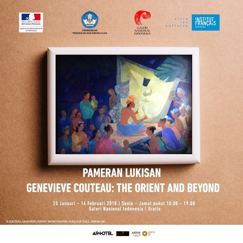 Lukisan-lukisan Perupa Geneviève Couteau Dipajang di Jakarta Lukisan-lukisan Perupa Geneviève Couteau Dipajang di Jakarta
