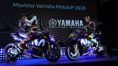 Yamaha Pamer Tunggangan Baru Rossi dan Vinales