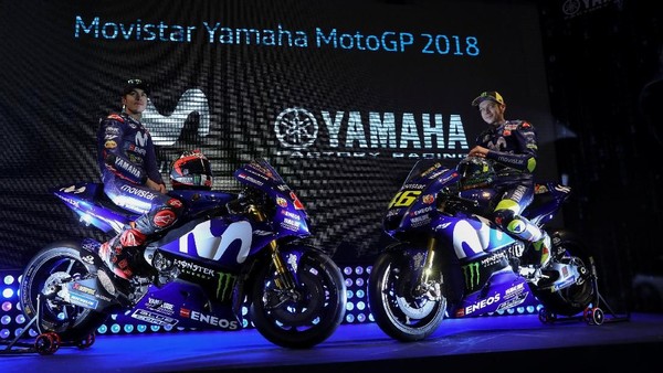 Yamaha Pamer Tunggangan Baru Rossi dan Vinales