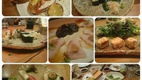 Kombinasi 7 foto makanan diklaim sebagai menu makan siang Nino. Tampak ada lobster, sushi hingga sashimi. Foto: Instagram @ninojkt