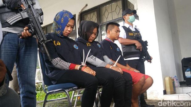 Kurir sabu yang dibekuk BNNP Jateng. 