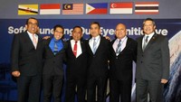 Ryamizard menyampaikan tujuan dari Our Eyes untuk menekan terorisme terutama ISIS. Maka itu, kerja sama diperlukan untuk mengatasi masalah ini. Pool/Kemenhan.
