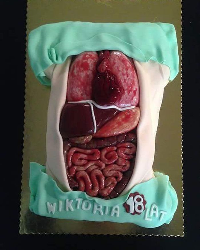 10 Kue  Berbentuk  Organ Tubuh Manusia Mulai dari Otak 