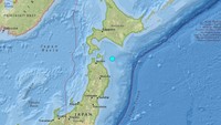 Gempa terjadi di Mutsu, Jepang dengan kekuatan 6,2 skala richter (SR). Foto: dok, USGS.gov