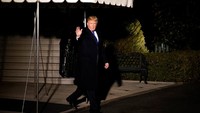 Donald Trump terbang ke Swiss dari Joint Base Andrews, Maryland, AS (Foto: Dok. Reuters)