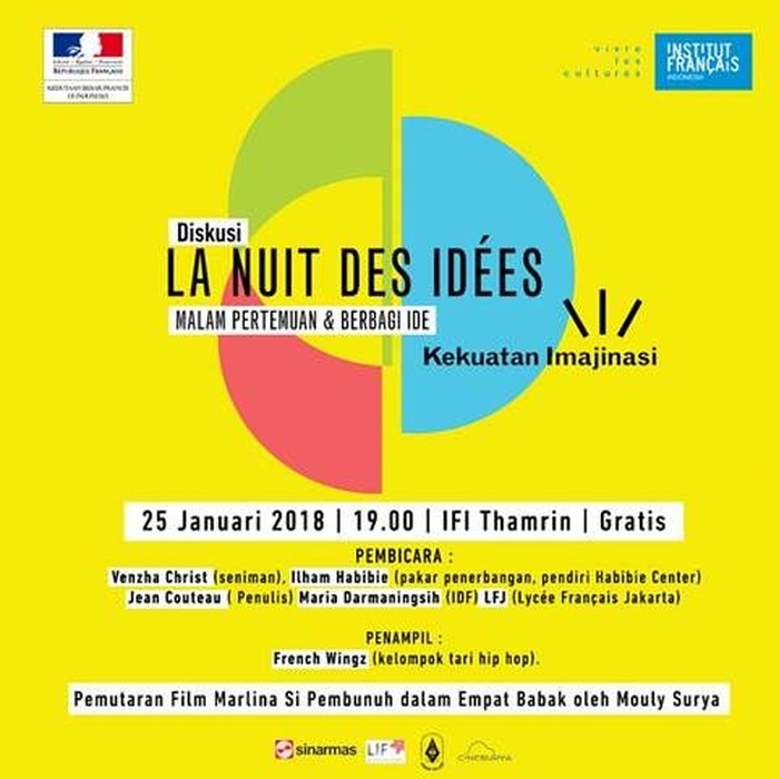 Venzha Christ hingga Grup Tari French Wingz Isi La Nuit des Idées