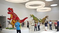 Di dalamnya terdapat ruangan galeri yang memamerkan beragam karya yang disusun dari balok-balok lego. Istimewa/Atlas Obscura.
