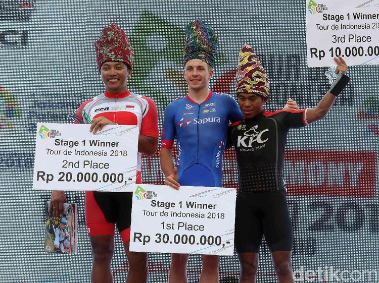 Pebalap Swiss Juara Etape I Tour de Indonesia 2018