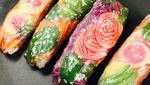 Wow! 8 Spring Roll Buah dan Sayur Ini Hasilkan Warna Pelangi yang Cantik