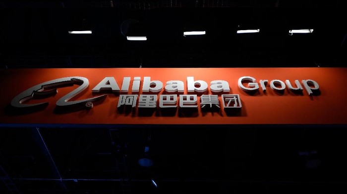 LAS VEGAS, NV - JANUARY 05:  An Alibaba Group sign is displayed at the its booth at CES 2017 at the Las Vegas Convention Center on January 5, 2017 in Las Vegas, Nevada. CES, the worlds largest annual consumer technology trade show, runs through January 8 and features 3,800 exhibitors showing off their latest products and services to more than 165,000 attendees.  (Photo by David Becker/Getty Images)