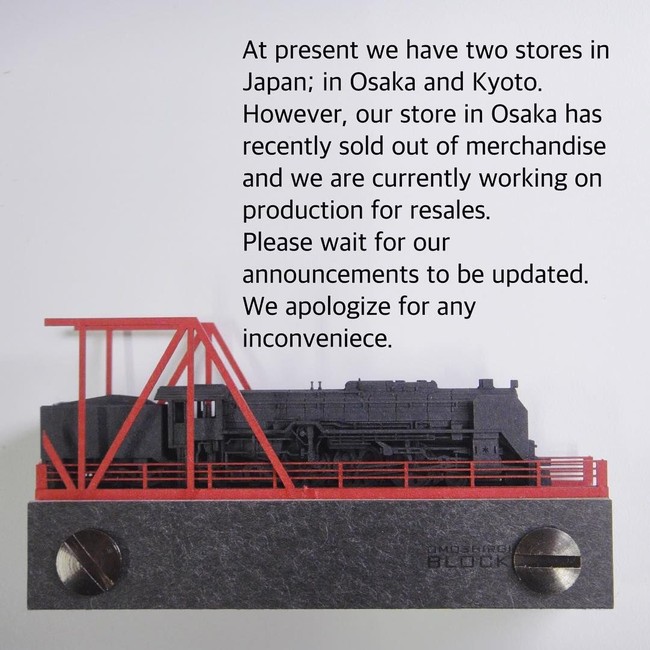 Punya bentuk yang unik, tak heran jika produk-produk Omoshiroi Block cepat sold out. Merek tersebut sampai harus meminta maaf karena membuat para pelanggan menunggu ketersediaan barang. Foto: Instagram Triad Inc