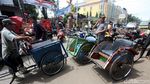 Pemprov DKI Batasi Becak, Stiker Jadi Penanda
