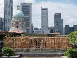 Uniknya Labirin Bambu di Rooftop Galeri Nasional Singapura