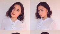 Prilly Latuconsina sejak lama identik dengan rambut lurus dan panjang. Kini ia mengubah tampilannya itu dengan agak curly dan pendek. Foto: Dok. Instagram/gnnrmgvrl