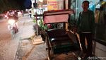 Foto: Suka Duka Pangaliman dan Lasono Menarik Becak di Pondok Labu